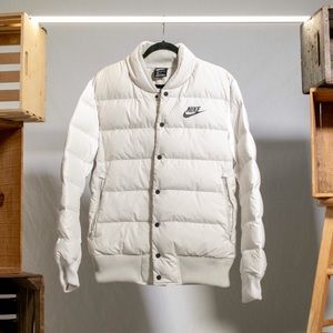 White & Off-White Bubble Jacket